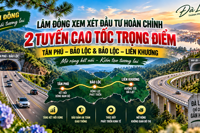 Lâm Đồng xem xét đầu tư hoàn chỉnh hai tuyến cao tốc trọng điểm